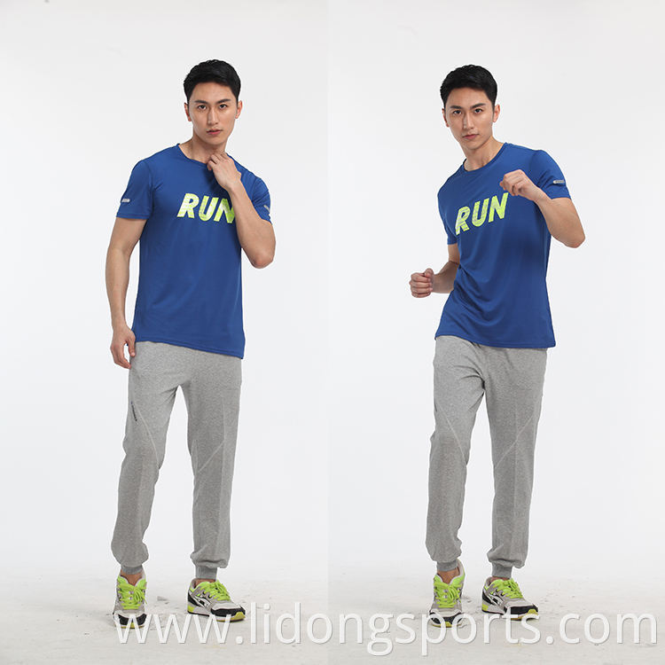 LiDong new design sport wear mens gym clothes wholesale quick dry men sport t-shirt